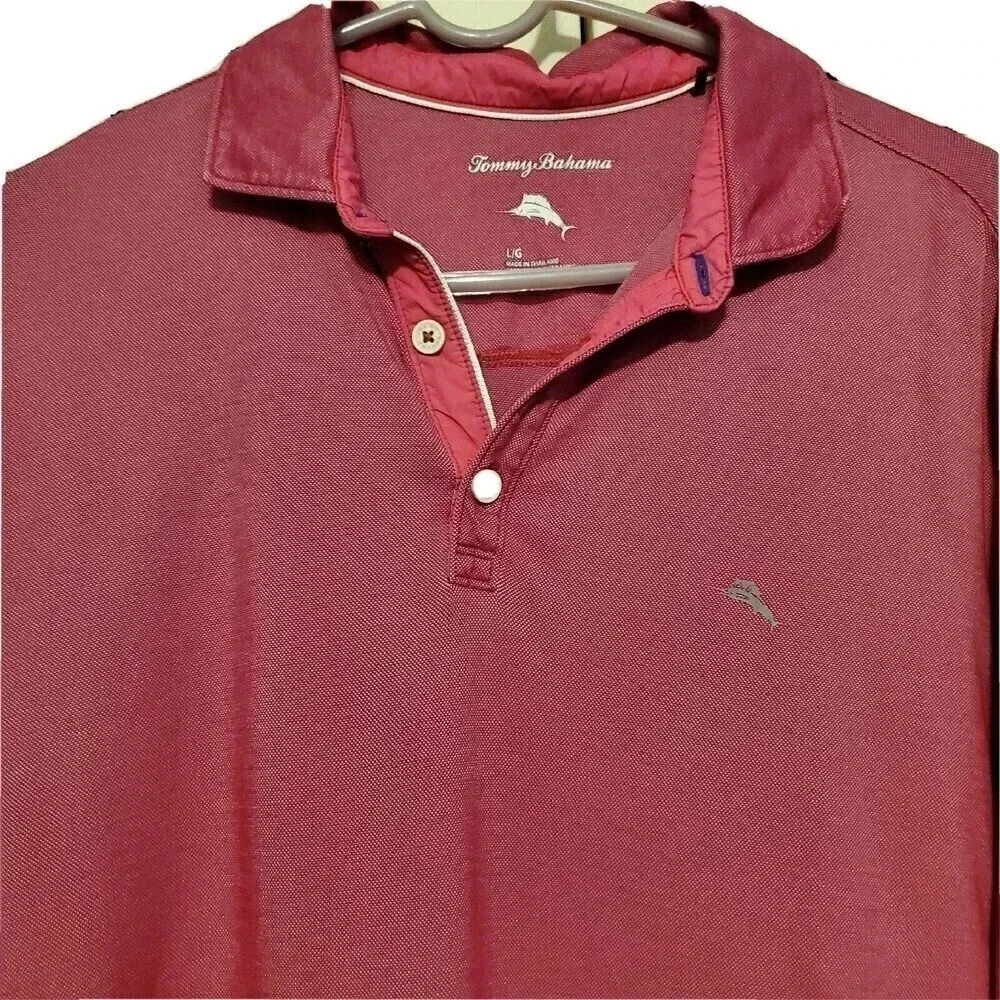 Tommy‎ Bahama Men’s Polo Shirt Magena Short Sleeve Classic Fit Casual Golf Large